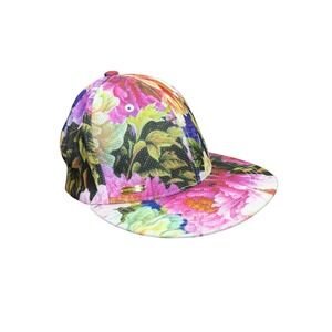 Steve Madden Baseball Ball Cap Trucker Hat Floral Botanical Snap Back